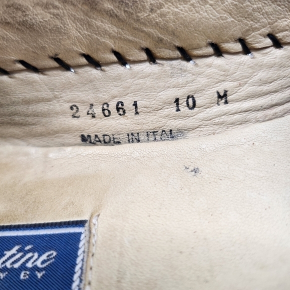 Bostonian Shoes Men 10 M Florentine Tassle Loafer Slip On Dress Black Leather - Picture 5 of 16